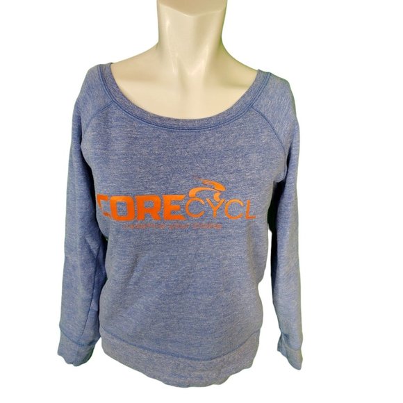 Rubee Couture Graphic Core Cycle Off the shoulder Sweatshirt S/M - Picture 1 of 5